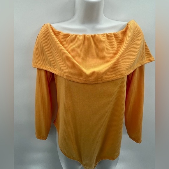 BOOHOO OFF THE SHOULDER RIB KNIT BODYSUIT SZ 12 NWT - Picture 2 of 12